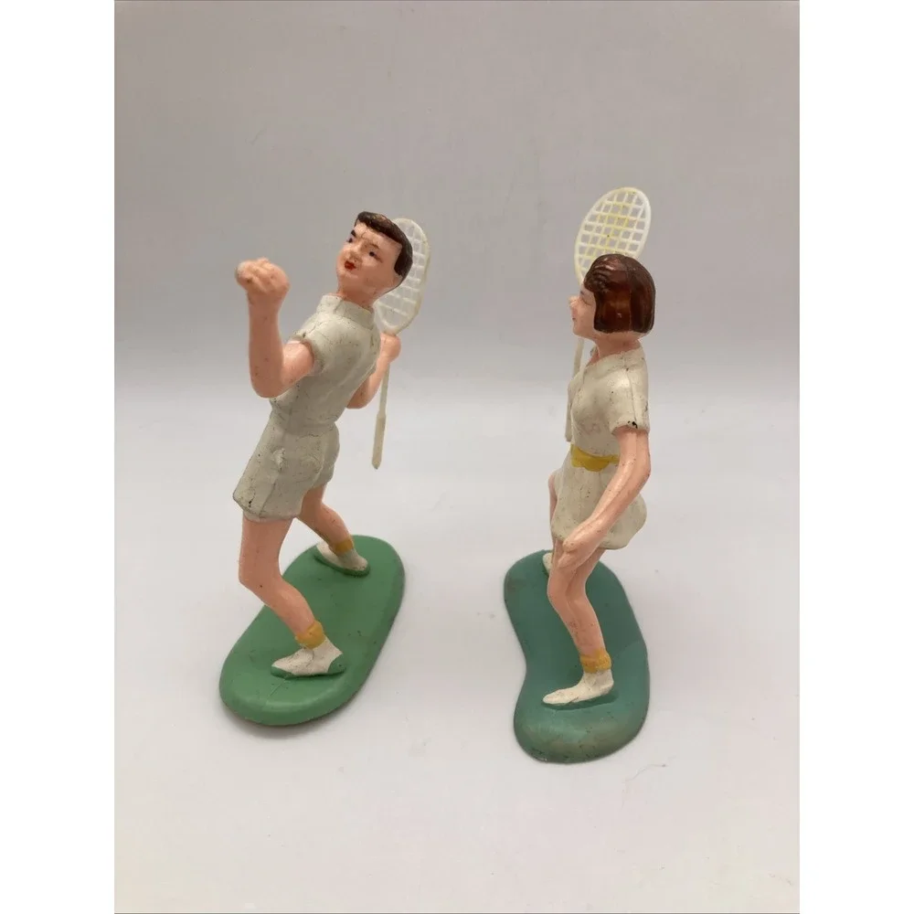 Vintage Couple Playing Tennis Cake Toppers No. 470 Party Favors Hong Kong
